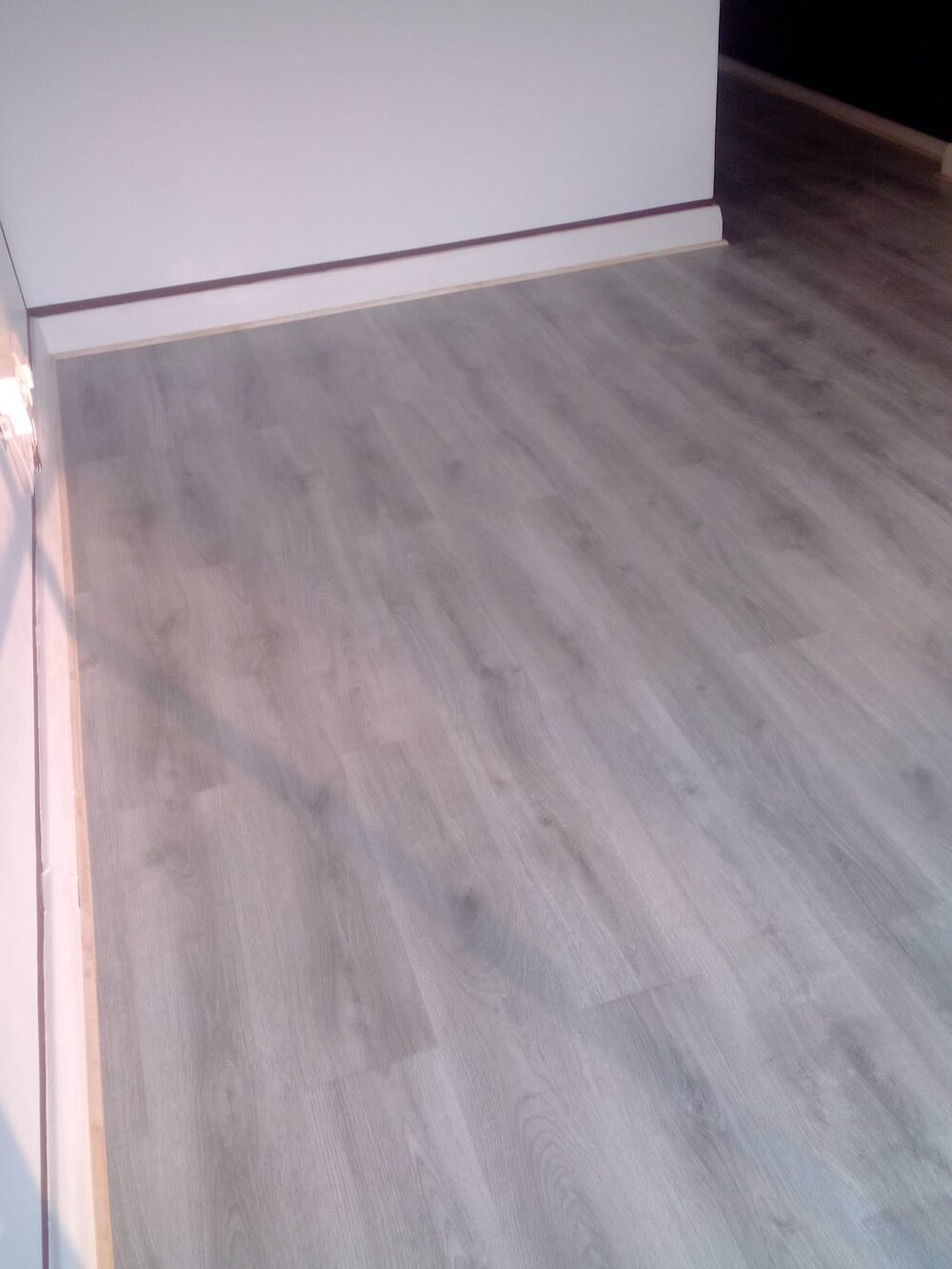 After wooden floor installation